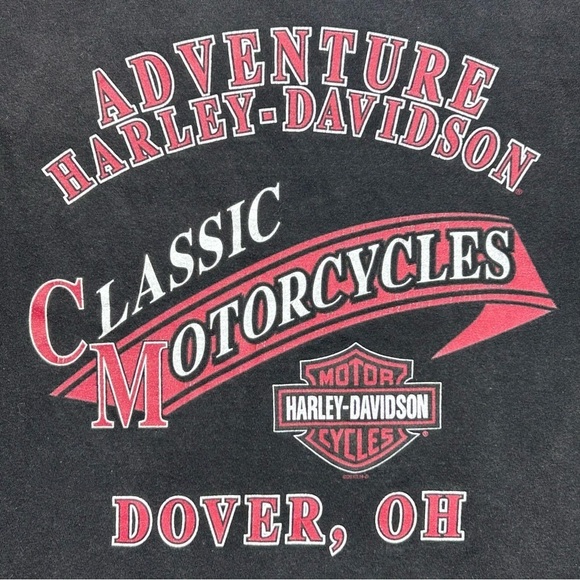 Harley Davidson Shirt Mens 2XL Motorcyles Skull HD Riding Gear Casual Vneck Tee - Picture 4 of 6